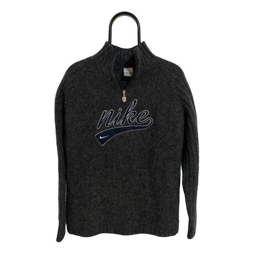 Pre-owned Nike Wool Knitwear & Sweatshirt In Silver
