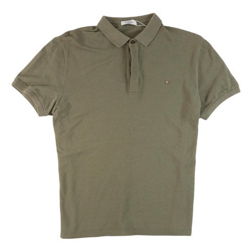 Pre-owned Valentino Polo Shirt In Khaki