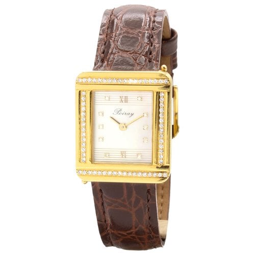 Pre-owned Poiray Ma Première Yellow Gold Watch