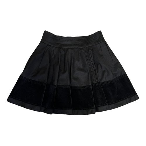 Pre-owned Gucci Wool Mini Skirt In Black