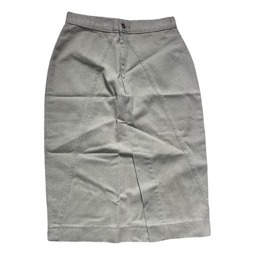 Pre-owned Fendi Skirt In Khaki