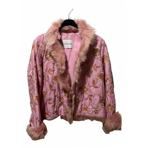 Pre-owned Ermanno Scervino Linen Jacket In Pink