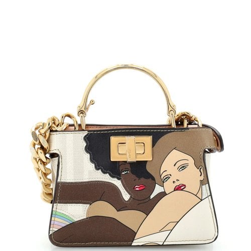 Pre-owned Fendi Leather Handbag In Multicolour