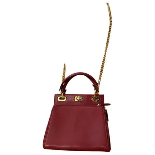 Pre-owned Ralph Lauren Leather Mini Bag In Red