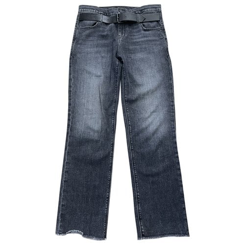 Pre-owned Rta Straight Jeans In Black
