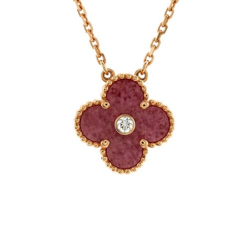 Pre-owned Van Cleef & Arpels Necklace In Pink
