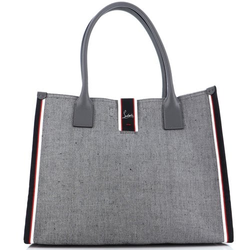 Pre-owned Christian Louboutin Leather Handbag In Grey