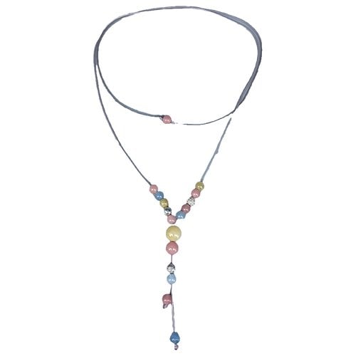 Pre-owned Shamballa Jewels White Gold Necklace In Multicolour