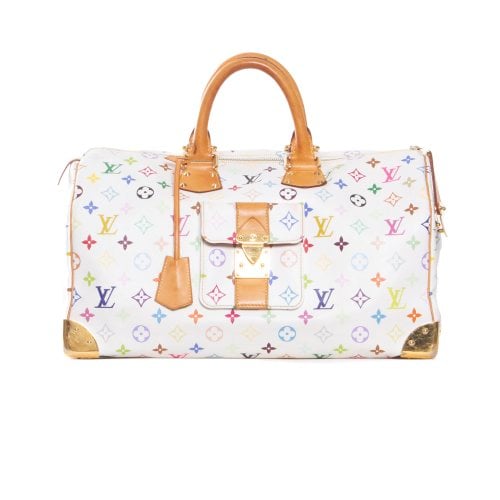 Pre-owned Louis Vuitton Speedy Leather Bag In Multicolour