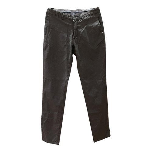 Pre-owned Massimo Dutti Trousers In Grey