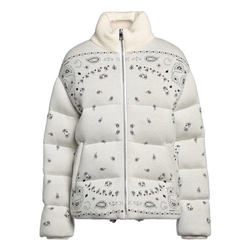 Pre-owned Alanui Wool Puffer In White