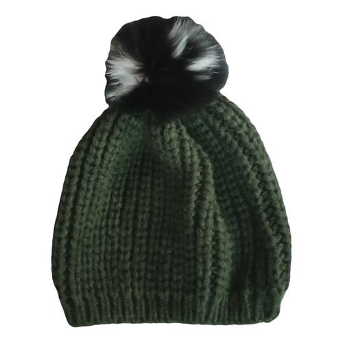 Pre-owned Sandro Wool Beanie In Green