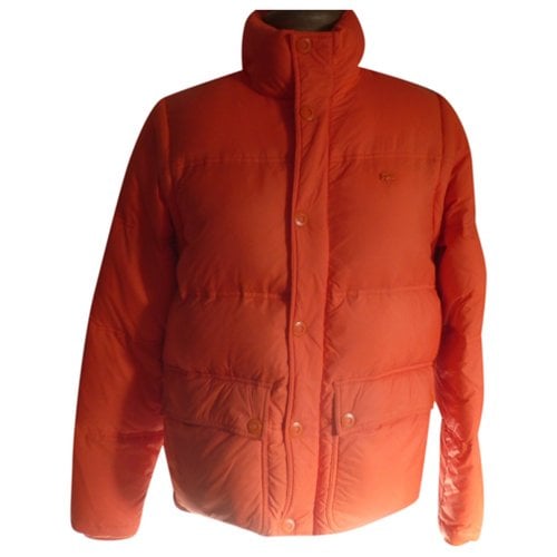 Pre-owned Lacoste Puffer In Orange