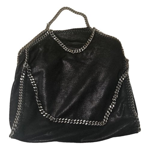 Pre-owned Stella Mccartney Falabella Leather Tote In Black