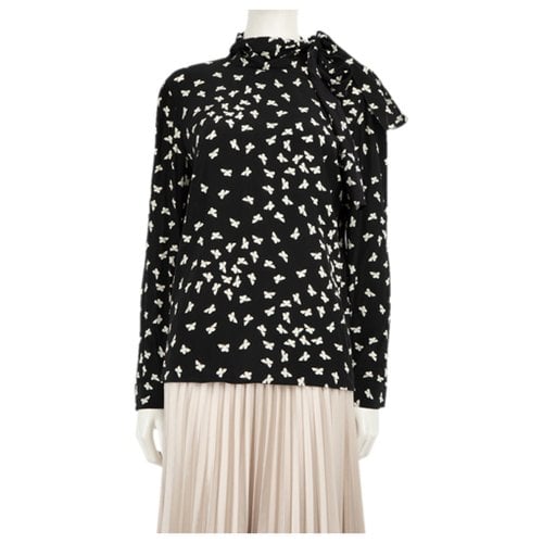 Pre-owned Valentino Silk Blouse In Black
