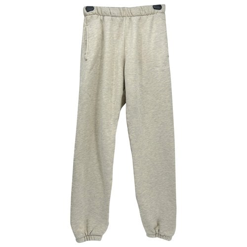 Pre-owned Madhappy Trousers In White