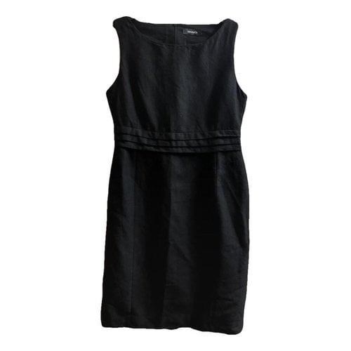 Pre-owned Max & Co Wool Mini Dress In Black