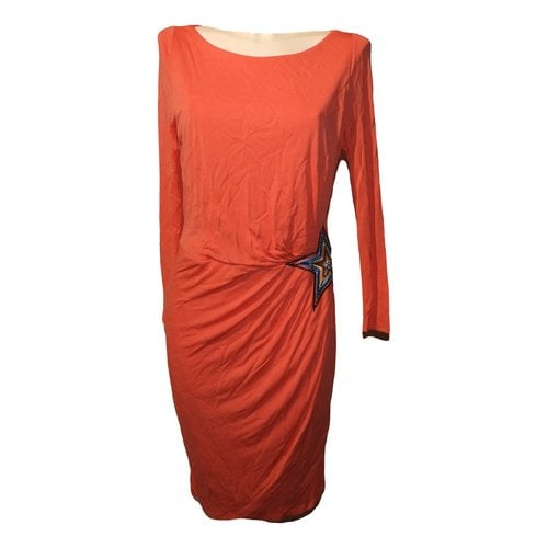 Pre-owned Just Cavalli Mid-length Dress In Pink
