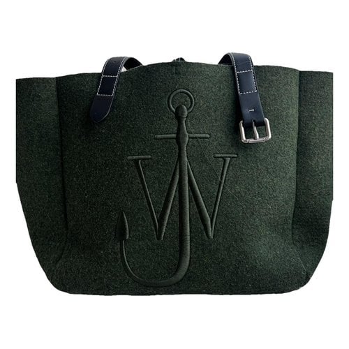 Pre-owned Jw Anderson Wool Handbag In Green