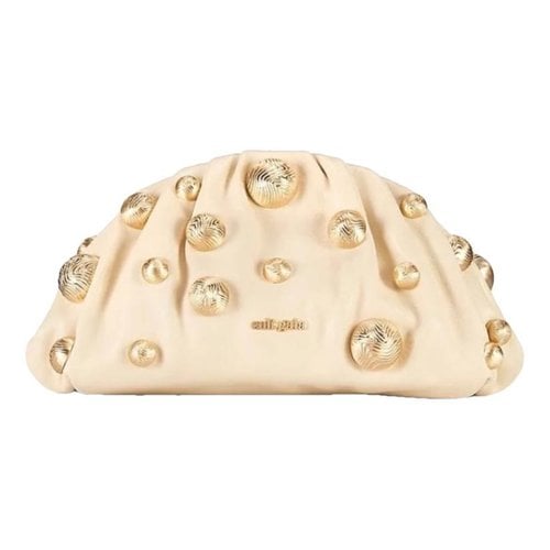 Pre-owned Cult Gaia Leather Clutch Bag In Other