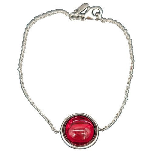 Pre-owned Lalique Silver Bracelet In Red