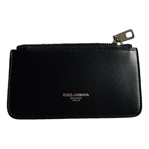 Pre-owned Dolce & Gabbana Leather Purse In Black