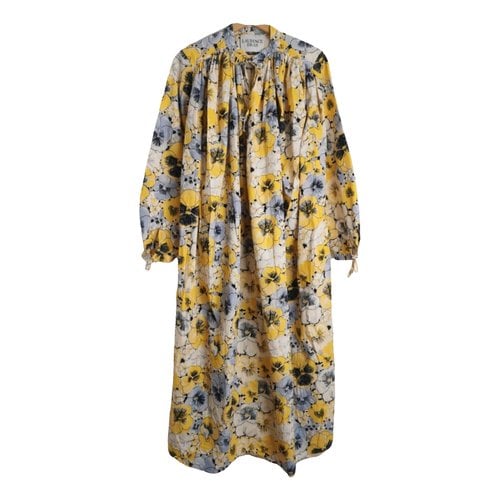 Pre-owned Laurence Bras Maxi Dress In Yellow