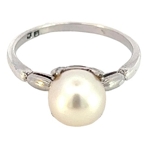 Pre-owned Mikimoto Silver Ring