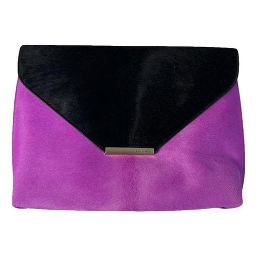 Pre-owned Emilio Pucci Leather Clutch Bag In Multicolour