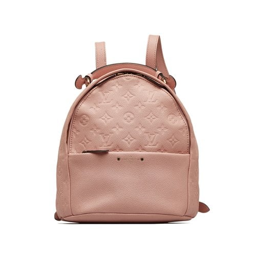 Pre-owned Louis Vuitton Sorbonne Backpack Leather Backpack In Pink