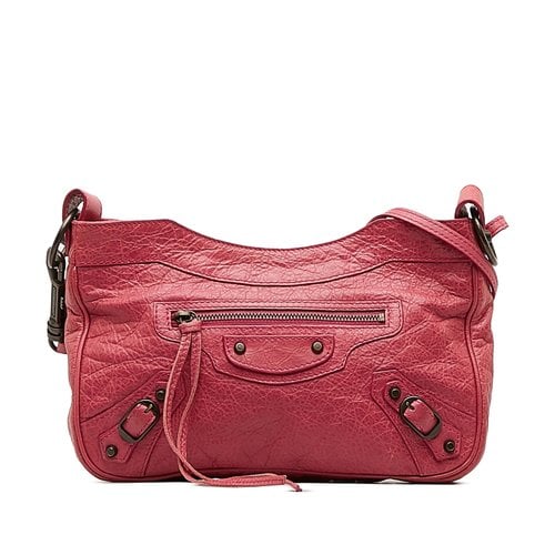 Pre-owned Balenciaga City Leather Crossbody Bag In Pink