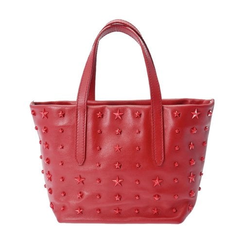 Pre-owned Jimmy Choo Leather Handbag In Red