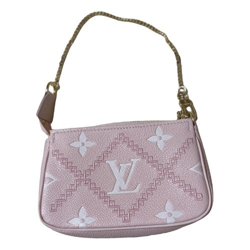 Pre-owned Louis Vuitton Leather Mini Bag In Pink