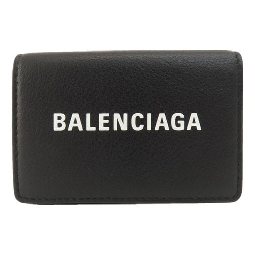 Pre-owned Balenciaga Leather Purse In Black
