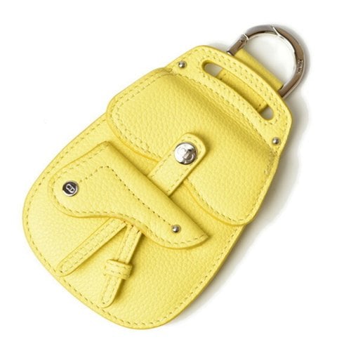 Pre-owned Dior Leather Purse In Yellow
