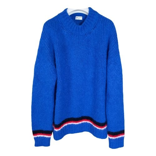 Pre-owned Saint Laurent Cashmere Pull In Blue