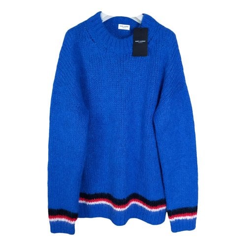 Pre-owned Saint Laurent Cashmere Pull In Blue
