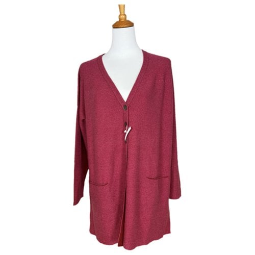 Pre-owned Max Mara Cashmere Cardigan In Pink