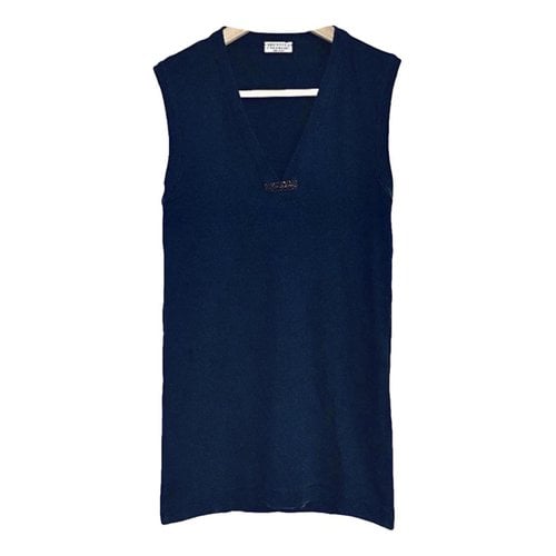 Pre-owned Brunello Cucinelli Top In Navy
