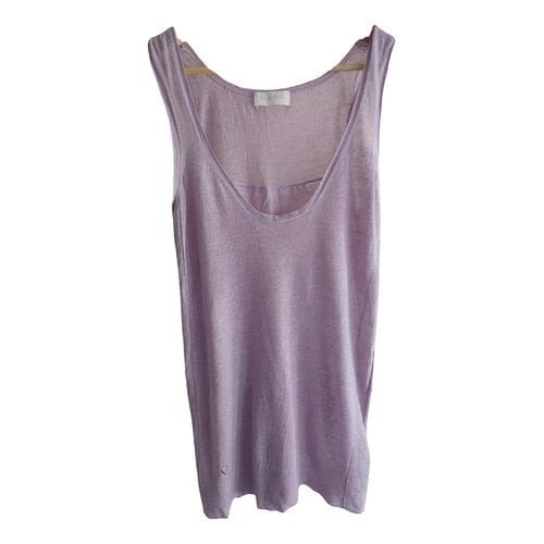 Pre-owned Zadig & Voltaire Linen Camisole In Purple