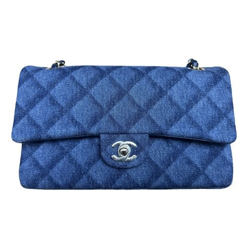 Pre-owned Chanel Timeless/classique Handbag In Blue