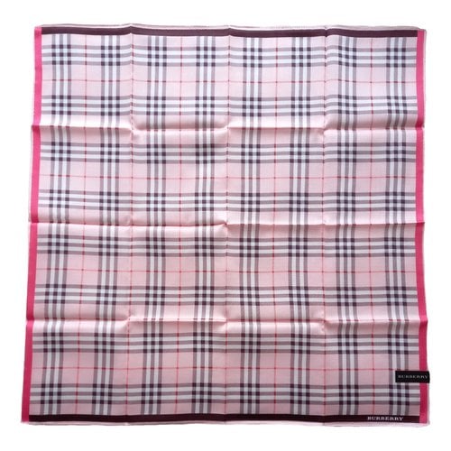 Pre-owned Burberry Scarf In Pink