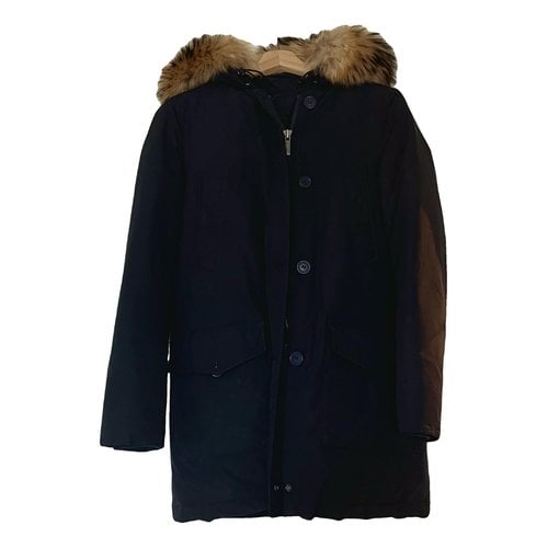 Pre-owned Woolrich Parka In Blue