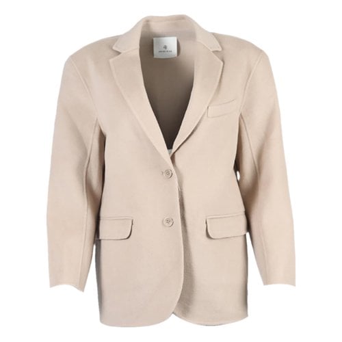 Pre-owned Anine Bing Cashmere Blazer In Brown