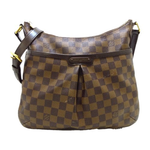 Pre-owned Louis Vuitton Bloomsbury Cloth Handbag In Brown