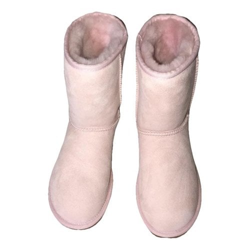 Pre-owned Ugg Boots In Pink
