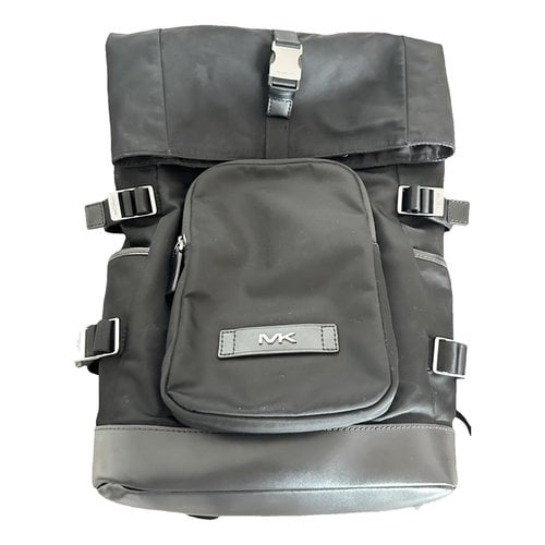 Pre-owned Michael Kors Cloth Backpack In Black