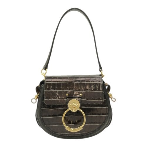 Pre-owned Chloé Tess Leather Handbag In Brown