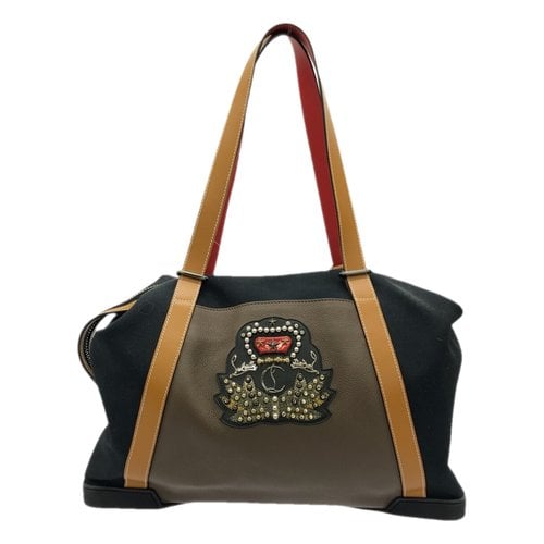 Pre-owned Christian Louboutin Cloth Travel Bag In Black