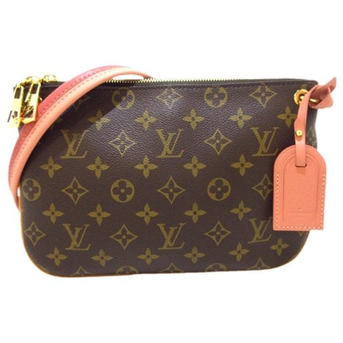 Pre-owned Louis Vuitton Lorette Cloth Handbag In Brown
